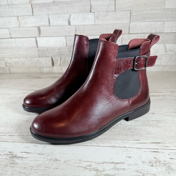 Ecco Dress Classic 15 Chelsea Buckle Women’s Leather Ankle Boots EU 39 US 8-8.5 - Picture 15 of 16